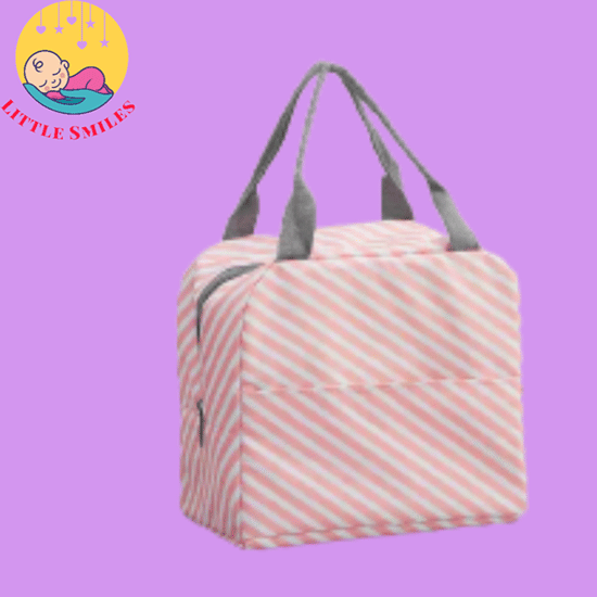 Pink & White Food Bag