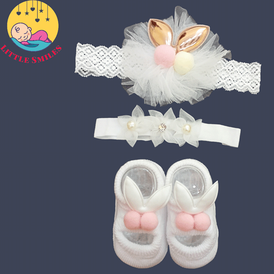 White Bunny Ears Set